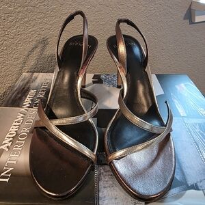 Alexandre Birman Women's Tita 85 Metallic Sandals NIB